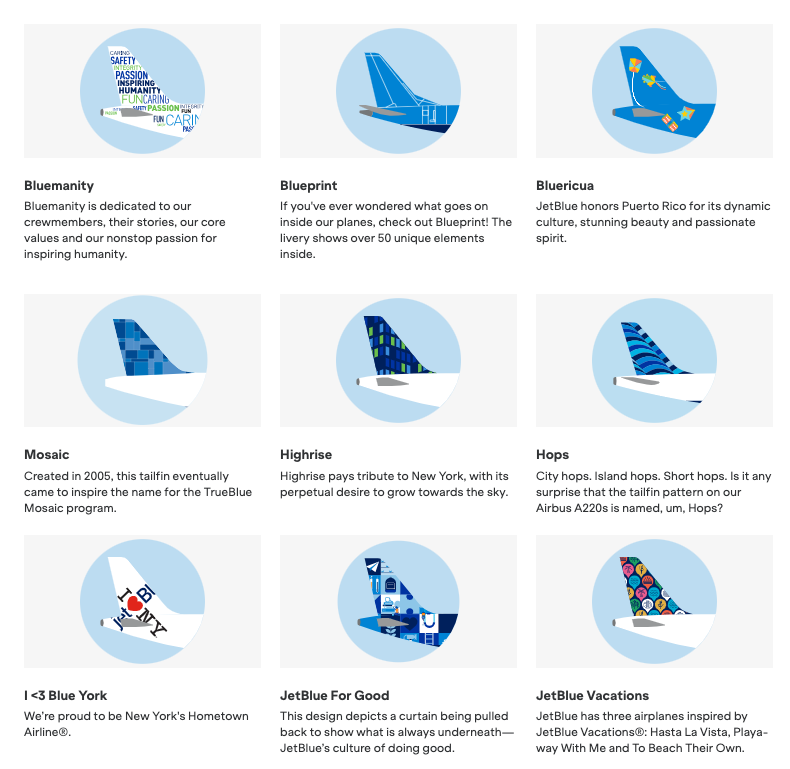 The silly names airlines give their planes.