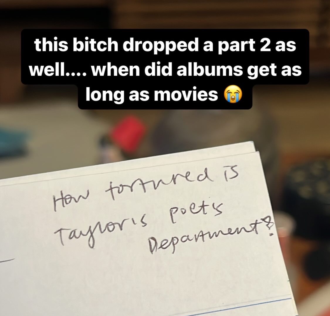 Taylor Swift and the Tortured Notes App Drafts